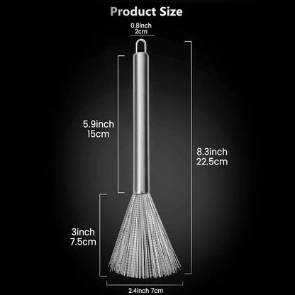 Stainless Steel Pan Cleaning Brush (2 Piece)